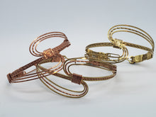 Load image into Gallery viewer, Double U Copper Bracelet