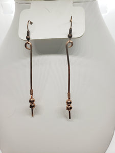 Copper Stick Earrings