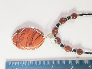 Fenton Glass Beaded Necklace